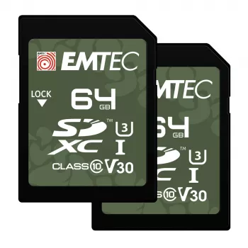 Flash-Speicher Emtec 64GB UHS-I U3 V30 Outdoor ECMSD64GXCU3ORP