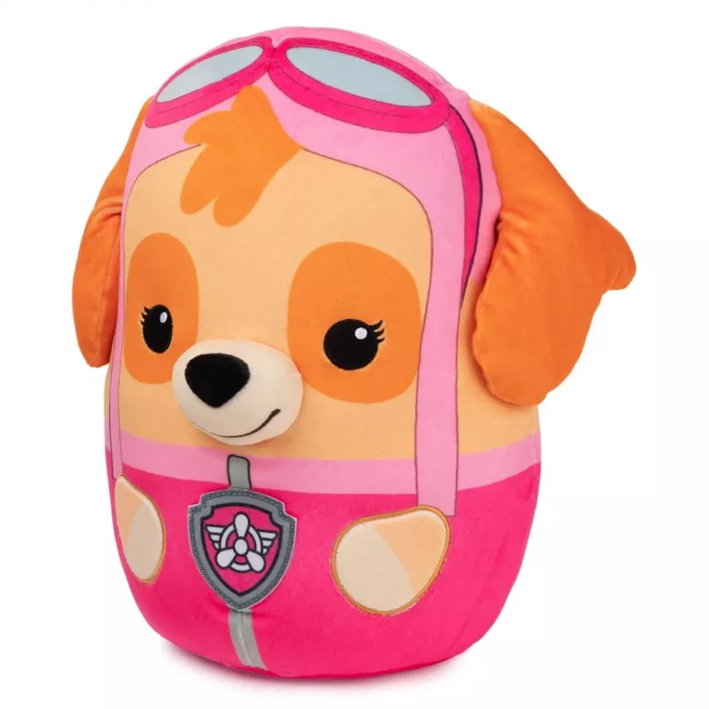 PAW Patrol Skye Squish Plüsch, offizielles Spielzeug aus der beliebten Zeichentrickserie, knautschbares Stofftier für Kinder ab 1 Jahr, 12 Zoll