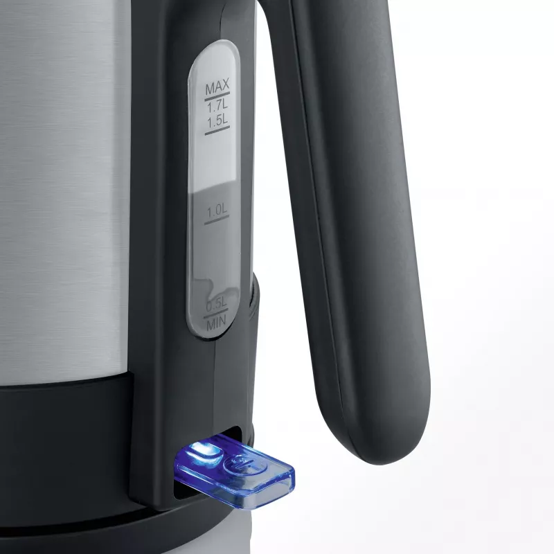 Severin WK 3409 Wasserkocher 1,7 L Schwarz - Edelstahl 2200 W (WK 3409)