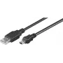 Goobay USB 2.0 Hi-Speed-Kabel 1 m, Schwarz, 1 m - USB 2.0-Stecker (Typ A) > USB 2.0-Mini-Stecker (Typ B, 5-Pin) (45740)