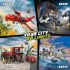 Konstruktionsspielzeug LEGO City Feuerwache mit Drehleiterfahrzeug 60414 — 843 Teile, 5 Minifiguren, 220×320×140 mm