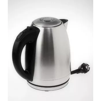 Elektrischer Wasserkocher Adler AD1223 — 1,7 l, 2000 W, Edelstahl mit schwarzen Akzenten