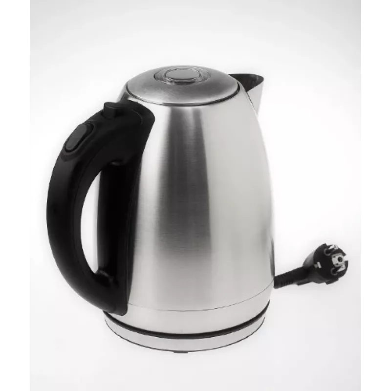 Elektrischer Wasserkocher Adler AD1223 — 1,7 l, 2000 W, Edelstahl mit schwarzen Akzenten