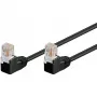 Wentronic 96090 Patchkabel, RJ-45 Stecker/Stecker, Cat5e, U/UTP, Schwarz (96090)
