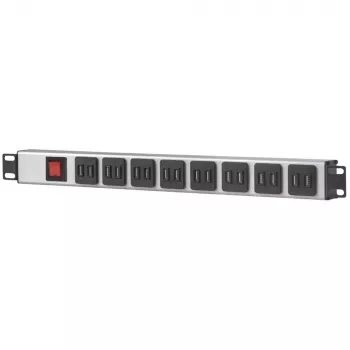 Intellinet 19 Zoll Rackmount 16-Port USB-A Power Distribution Unit (CEE 7/7), mit Überlastschutz-Netzschalter, max. 2,1 A pro Modul, 2 m Netzkabel (Euro 2-poliger Stecker)