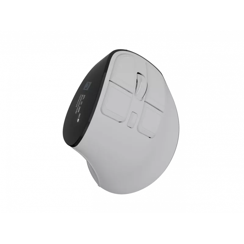 Kabellose Vertikalmaus NATEC Euphoniе Pro Bluetooth 5.0, 4000 DPI, programmierbar, leise, weiß