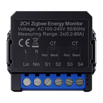 Intelligenter bidirektionaler Energiezähler Avatto ZWPM16-2 ZigBee — Energieüberwachung für Verbrauch und Erzeugung
