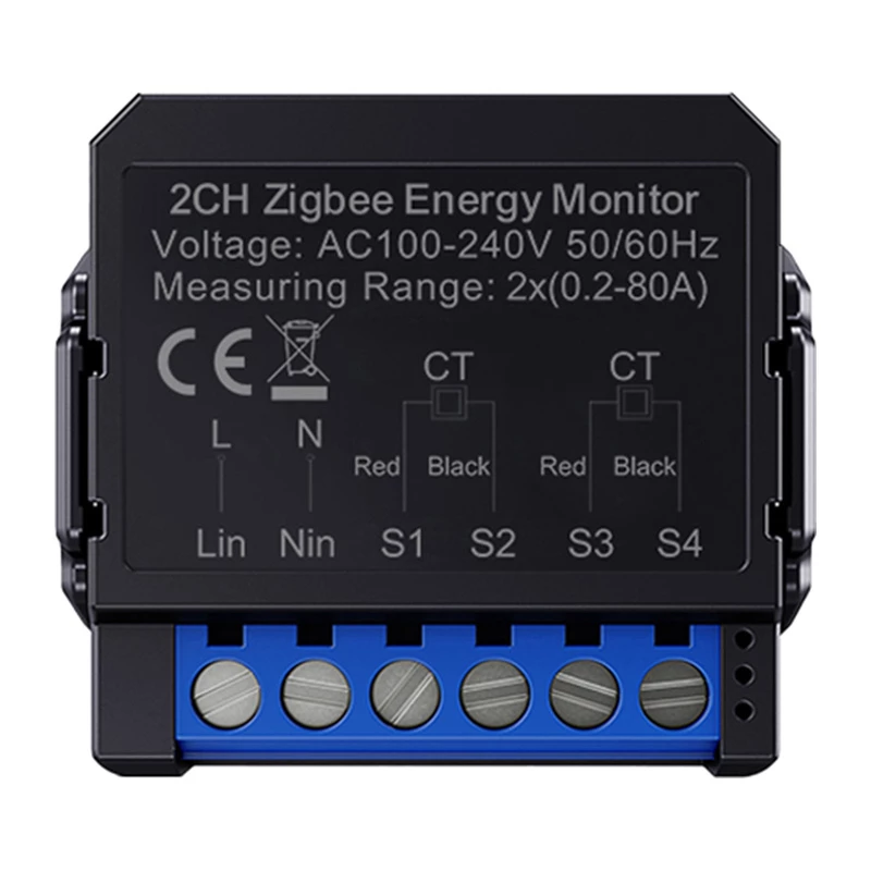 Intelligenter bidirektionaler Energiezähler Avatto ZWPM16-2 ZigBee — Energieüberwachung für Verbrauch und Erzeugung