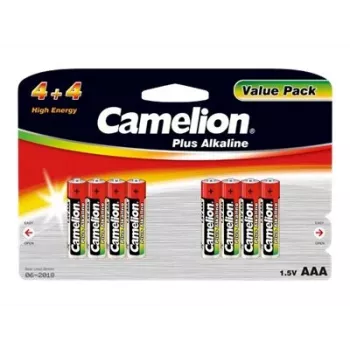 Alkaline AAA (LR03) Batterien CAMELION 11044803 — 8er-Pack, Einweg