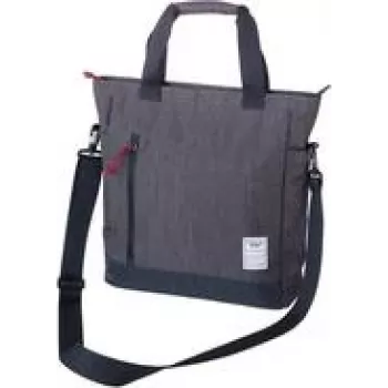 Umhängetasche/Schultertasche TROIKA BBG52/GY, Polyester, grau, 12 L, 400×100×350 mm, Reißverschluss, unisex