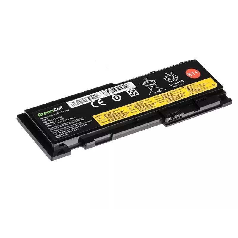 Batterie Green Cell LE78 für Lenovo ThinkPad T420s T420si T430s, LiPo 3600 mAh, schwarz