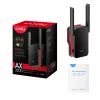 Wi‑Fi Signalverstärker Cudy RE3000 2400–5000 MHz, 802.11ax/ac/n/g/b/a, Ethernet 100 Mbps, externe Antenne, schwarz/rot