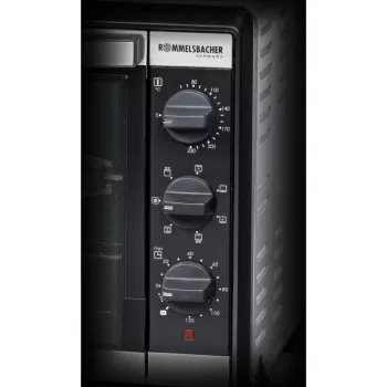 Mini-Backofen Rommelsbacher BG 1805/E Edelstahl – 42 L, 80–230 °C, 7 Modi, Rotisserie