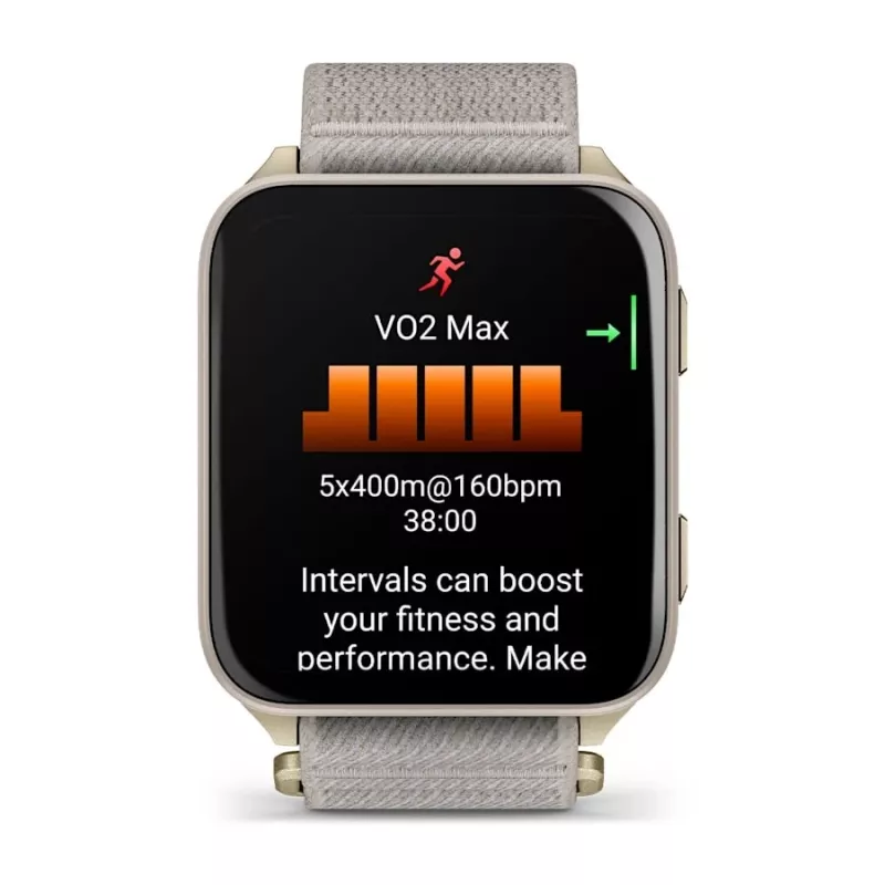 Smartwatch GARMIN Venu X1 — 5,08 cm (2 Zoll) AMOLED 448×486 px, Touchscreen, Wi‑Fi, GPS, Nylonband, 34 g
