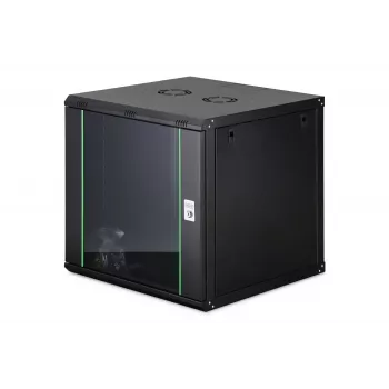 Wandmontiertes Netzwerkgehäuse DIGITUS Dynamic-N DN-37111 — 12U, 600 x 600 mm, IP20, Schlüsselschloss