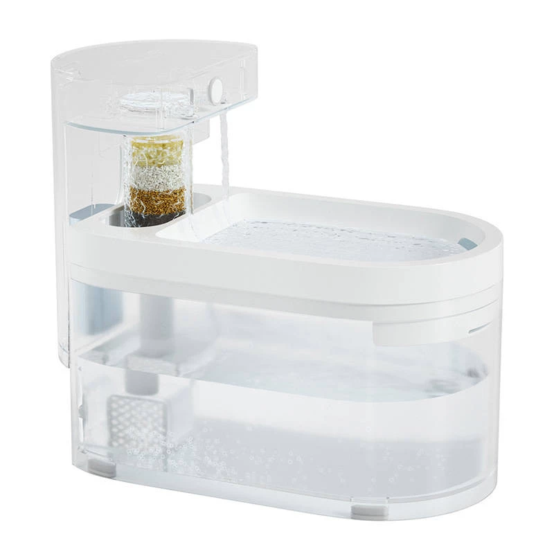 Automatische Haustiertränke Catlink Pure 3 AI — universeller Futter-/Wasserspender, 2,3 L, ABS, Akku 5 Ah, 30 dB, weiß