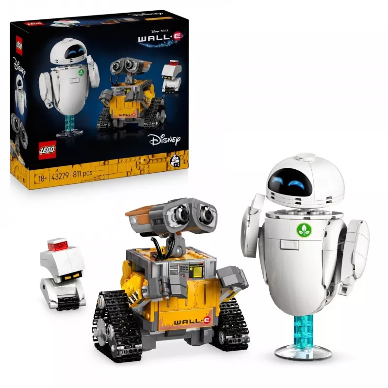 LEGO Bauset Disney Pixar WALL·E und EVE 43279 — 811 Teile, 130 mm Höhe, für 18+