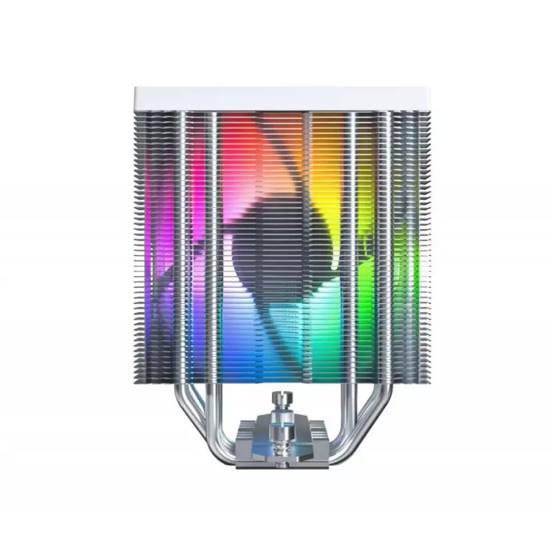 Luftkühler Montech NX400 ARGB 120 mm Weiß — 270 W TDP, FDB, 156×74×120 mm