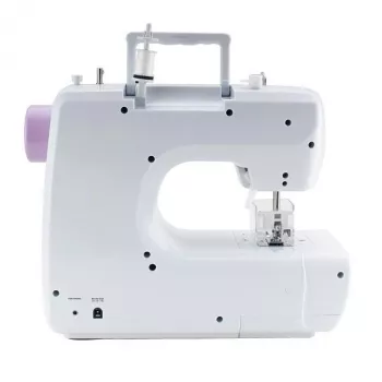 Mechanische Nähmaschine Lucznik Lena 2019 — einfaches mechanisches Modell, 16 Programme, 24 W, Freiarm, 4-Schritt-Knopfloch