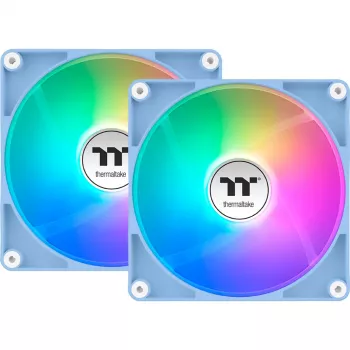 PC-Lüfter THERMALTAKE CT140 Reverse ARGB Sync 140mm Hydrangea Blue 2er-Pack