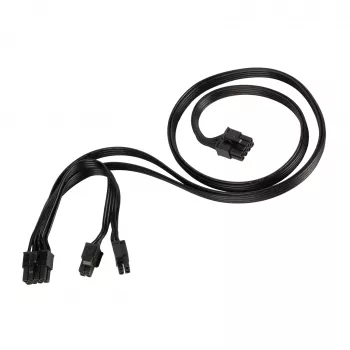 Stromkabeladapter Triton SST-PP13 — 8-Pin EPS auf 8-Pin EPS & 4+4-Pin