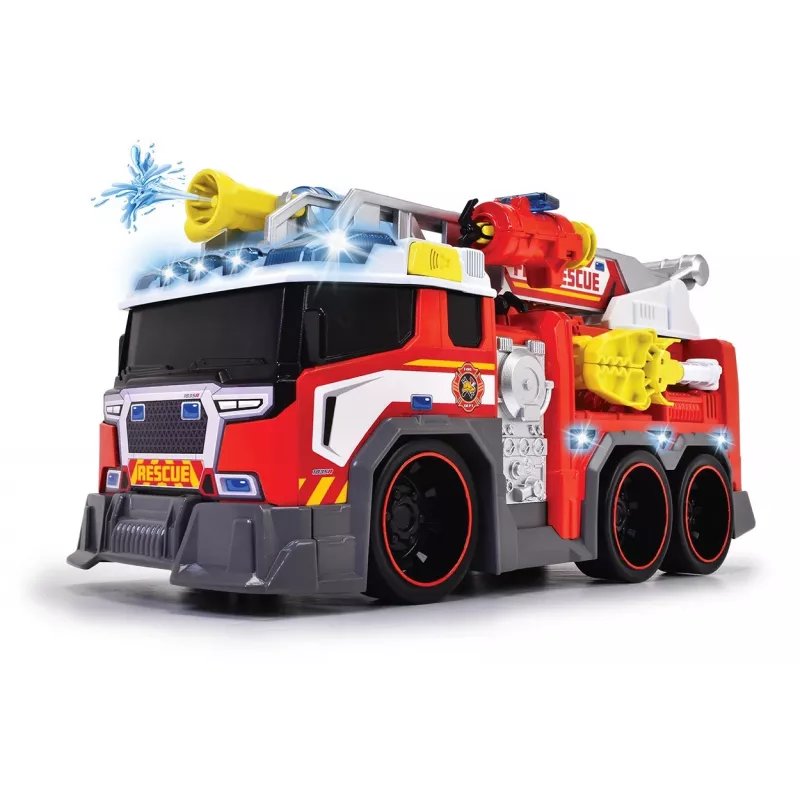 Feuerwehr-Spielzeugauto Dickie Modell 203307000 — batteriebetrieben, ab 3 Jahren, Farben: Schwarz/Blau/Rot/Weiß/Gelb