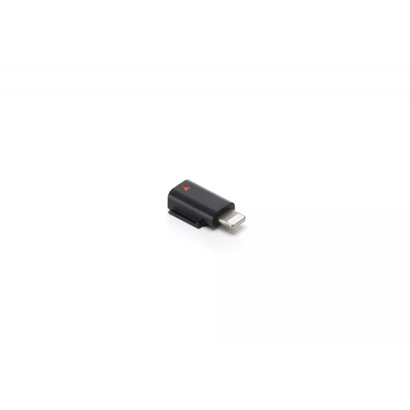 Audio-Adapter DJI Mic 3 Mobile Phone Adapter (Lightning) — Lightning-Anschluss, schwarz, für Apple-Mobilgeräte