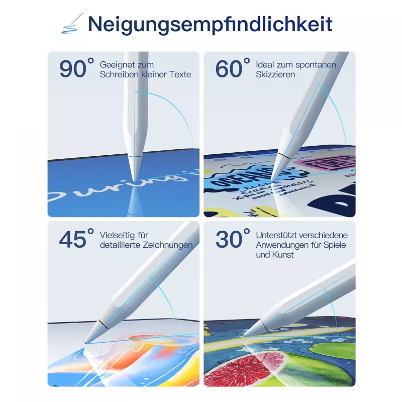 Stylus Pen Inateck PCL005_WHITE — kompatibel mit iPad Pro, iPad Mini, iPad 6–10