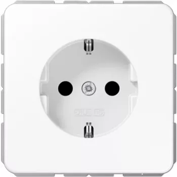JUNG CD 1520 BFKI WW Schuko-Steckdose, Typ F, bruchsicher, alpinweiß
