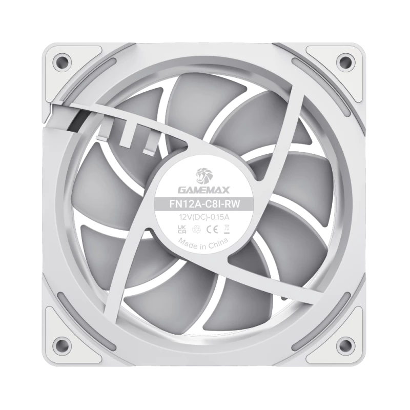 Gamemax | Gehäuselüfter | KF300R BK | Weiß