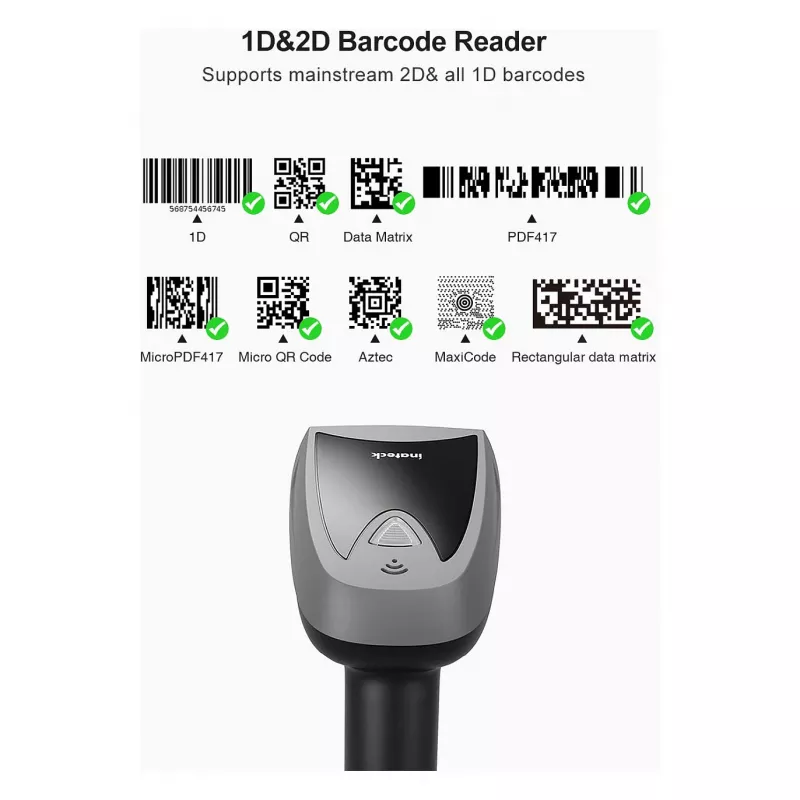Inateck Barcodescanner 52 schwarz [BCST-52_black]