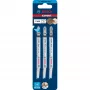 Bosch 2 608 900 550 Stichsäge-/Dekupiersäge-/Säbelsägeblatt Stichsägeblatt Hochkohlenstoffstahl (HCS) 3 Stück