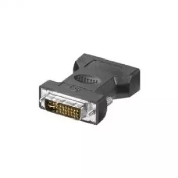 Wentronic Goobay Analoger DVI/VGA-Adapter, DVI-I-Stecker Dual-Link (24+5-Pin), Schwarz - DVI-I-Stecker Dual-Link (24+5-Pin) > VGA-Buchse (15-polig) (68030)