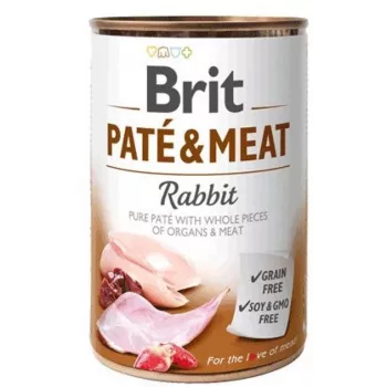 Brit Paté & Meat with Rabbit Nassfutter für Hunde 400 g