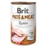 Nassfutter für Hunde Brit Paté & Meat mit Kaninchen 400 g — ausgewachsene Hunde, Pastete in Dose, Protein 11%, Fett 9%
