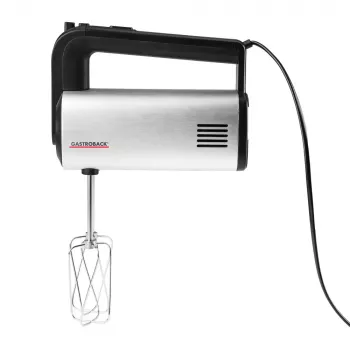 Küchenmaschine Gastroback Design Handmixer Pro Schwarz Silber