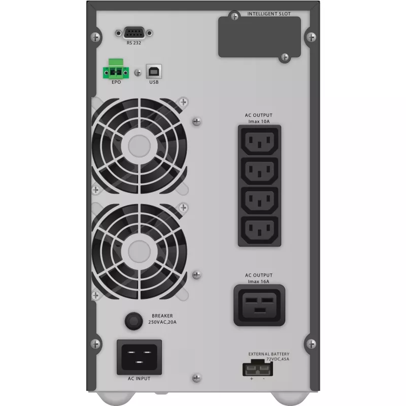 PowerWalker VFI 3000 TGB Doppelwandlung (Online) 3 kVA 2700 W 5 AC-Ausgänge