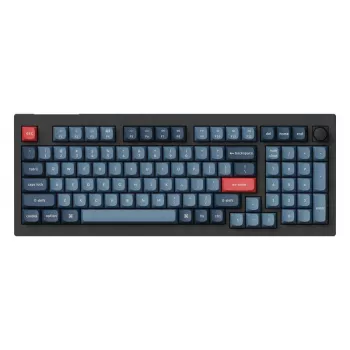 Keychron V5 Max Tastatur Universal RF Wireless Bluetooth Schwarz Grau 96% Mechanisch