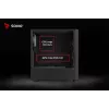 PC-Gehäuse SAVIO Noctis Flow RGB — Cube, ATX/Mini-ITX, 3x 120 mm Frontlüfter, Seitenfenster aus gehärtetem Glas, max. GPU 35 cm
