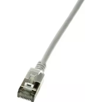 Logilink Ultraflex SlimLine - Patchkabel - RJ-45 (M) auf RJ-45 (M) - 5 m - 3,8 mm - geschirmt PIMF - CAT 6a - geschirmt, halogenfrei, vergossen - grau, RAL 7035 (CQ9072S)