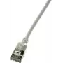 Logilink Ultraflex SlimLine - Patchkabel - RJ-45 (M) auf RJ-45 (M) - 5 m - 3,8 mm - geschirmt PIMF - CAT 6a - geschirmt, halogenfrei, vergossen - grau, RAL 7035 (CQ9072S)