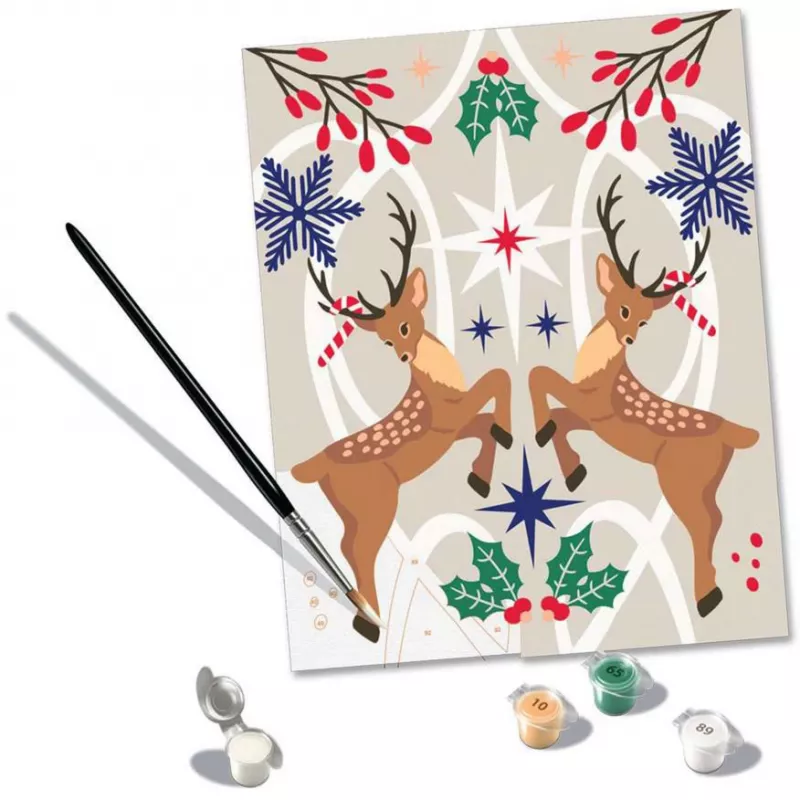 Ravensburger CreArt Malset – Weihnachtshirsch (kreatives Malset)