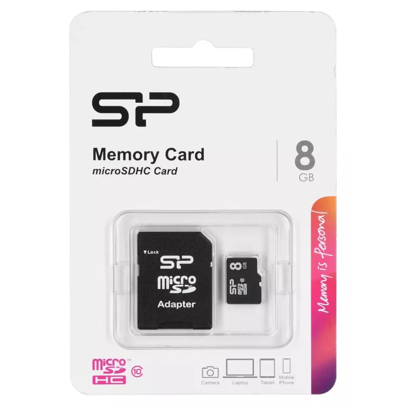 Silicon Power SP008GBSTH010V10SP Speicherkarte 8 GB MicroSDHC Class 10