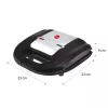 ELDOM Sandwich RUDDY, 750 W, Granitplatten