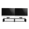 Monitorständer MACLEAN MC-936 Doppelarm, maximale Belastung 20 kg, Basis aus gehärtetem Glas