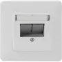 Netzwerkdose Rutenbeck UM-Cat.6A iso 10G-MD 2 Up rw 2 RJ45 Reinweiß
