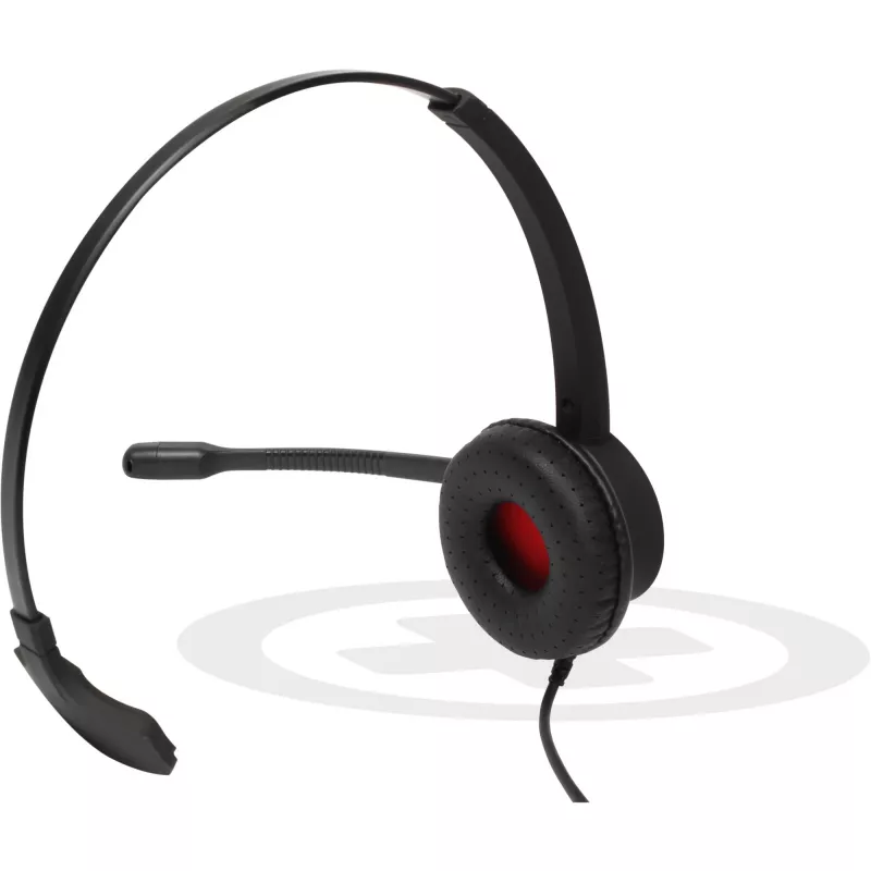 Mono USB Headset Plusonic 10.1P — einohriges USB-Headset kompatibel mit Teams und Skype