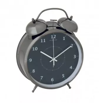 NeXtime klok 5113zw Wake Up Alarm, 23x30, Schwarz/ Turqoise