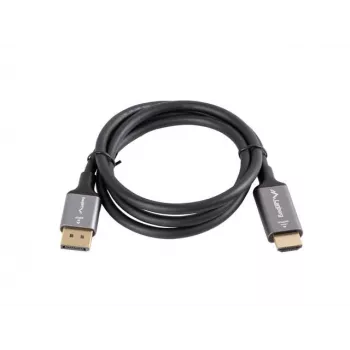 Displayport(M)-HDMI(M) Kabel 1 m 4K Schwarz und Silber