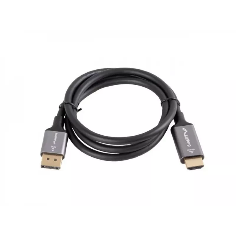 Displayport(M)-HDMI(M) Kabel 1 m 4K Schwarz und Silber